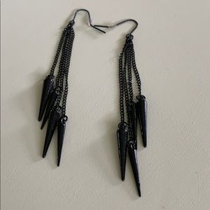 Black Dangle Earrings
